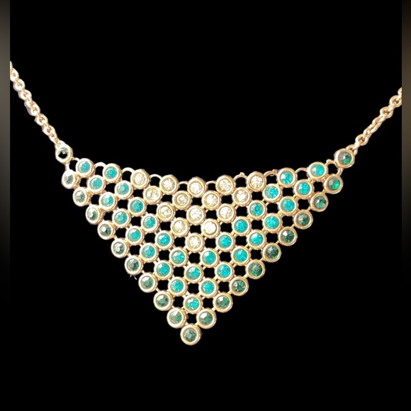 Vintage 1980’s SAQ Mesh Necklace & Earrings Set - Picture 5 of 11